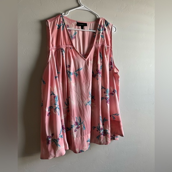 Lane Bryant - Pink Floral Blouse - Picture 4 of 11